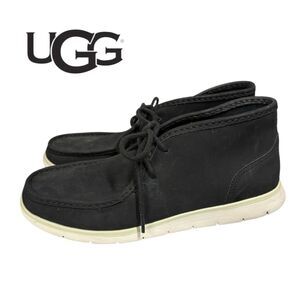 Ugg Men's Hendrickson Black Leather Chukka Boots 10